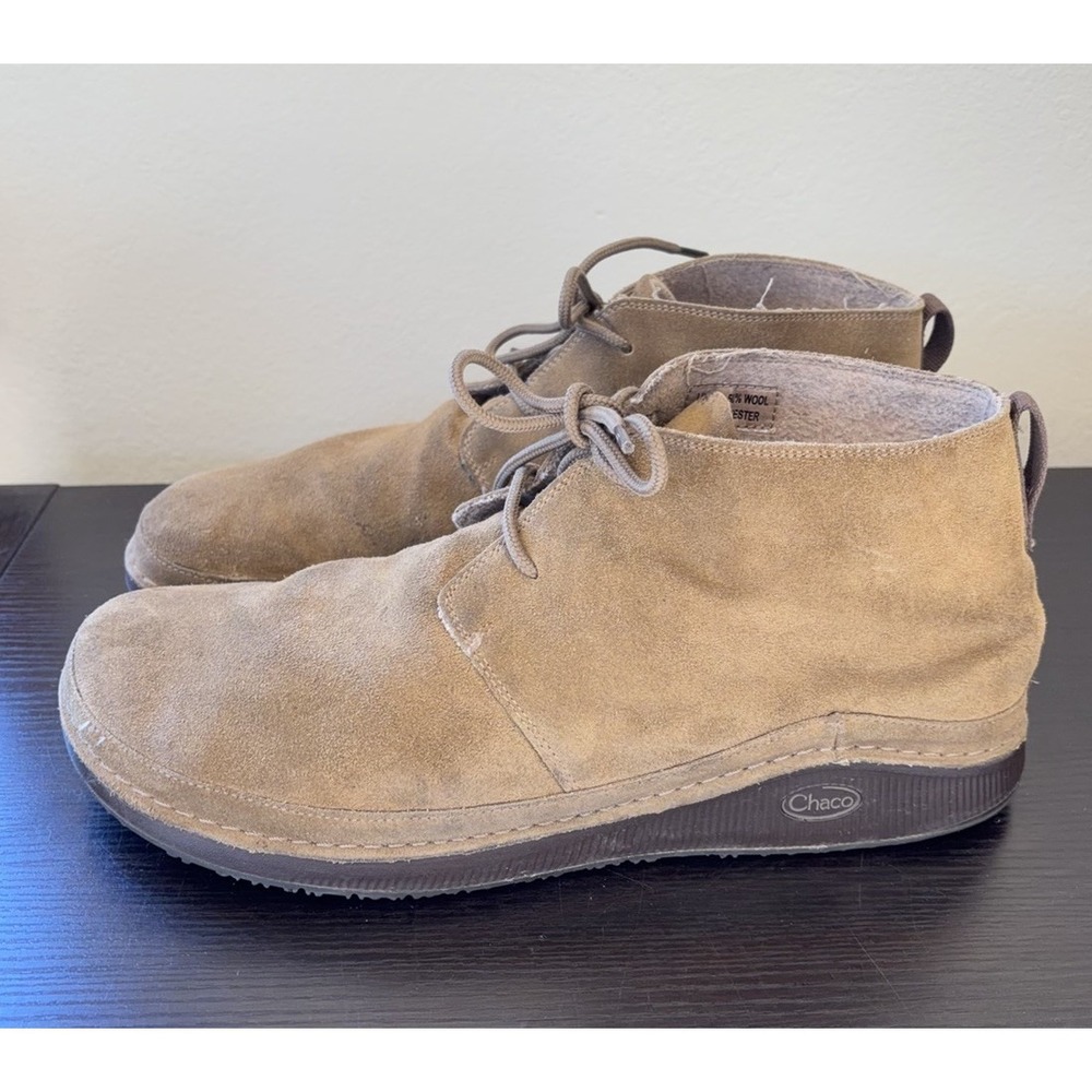 Chaco Paonia Desert Boots Men's Size 14 Brown Suede Chukka Boot Teak JCH108737